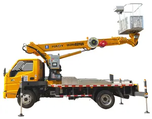 HOWO/ISUZU/DONGFENG 4X2 truck crane customized 23m aerial working platform skylift for electrical work