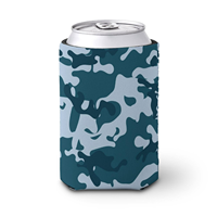 Manchon isotherme personnalisé en néoprène camouflage pour canettes et bières avec fermeture éclair – Vente en gros directe usine