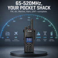 Radio bidirectionnelle XUNLIBAO pour radioamateurs 8608 10W Tri-bande Multi-bandes Clonage à une touche 199 canaux NOAA SOS Double charge pour SOTA POTA