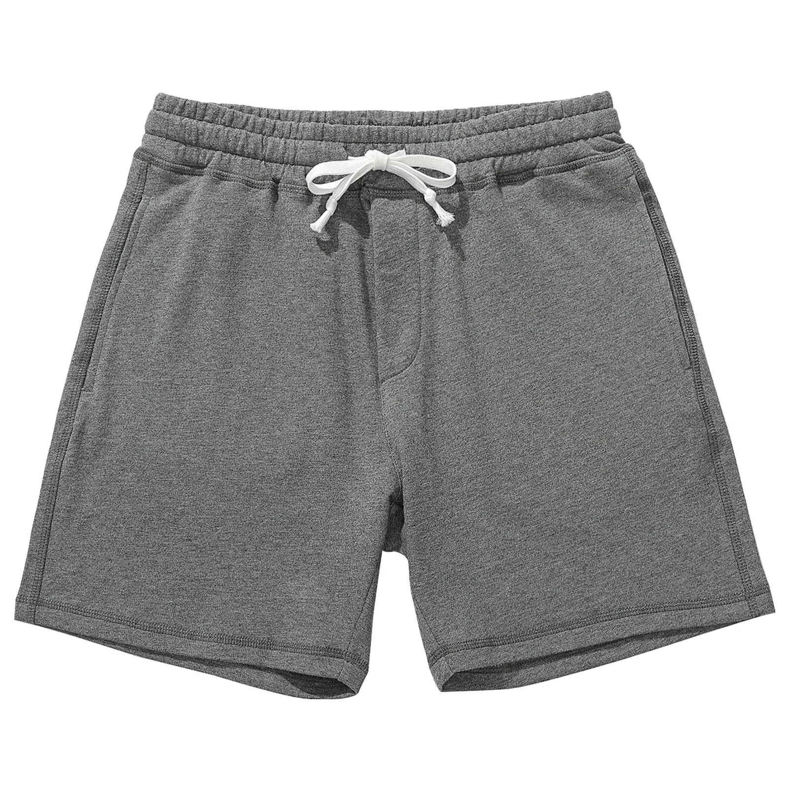 Shorts casuais de algodão para homens, bermudas esportivas de verão de grande tamanho, cor sólida, para academia