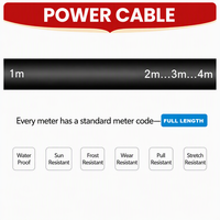 Câble d'alimentation VLV 0,6/1 kV, conducteur en aluminium, isolation et gaine en PVC, non armé, léger, flexible, pour installation intérieure/en conduit