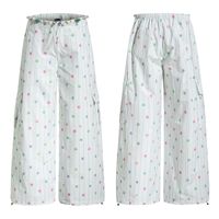 Pantalon cargo streetwear rayé coloré pour femme, coupe large, taille à cordon, imprimé étoiles, orné de perles, oversize et ample