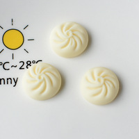 Kawaii écrou Simulation boulettes nouilles résine Flatback Cabochon pour bricolage maison de poupée Miniature nourriture