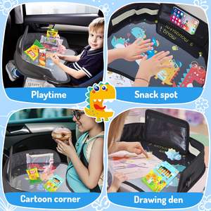 Free sample Kids Travel Tray with Dry Erase Board Carseat <b>Table</b> Trays for <b>Toddler</b> No-Drop Kids Travel Play Tray <b>Toddler</b> - Product Image 2