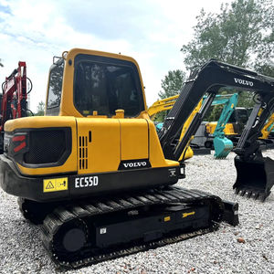 Miniexcavadora usada de 5,5 toneladas, excavadora hidráulica VOLVO EC55, excavadora hidráulica de segunda mano sobre orugas, equipo de excavación de movimiento de tierras - Product Image 1