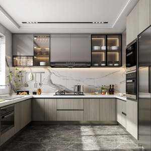 Cuisine SANTOPOVA, design australien, blanc bicolore - Product Image 1