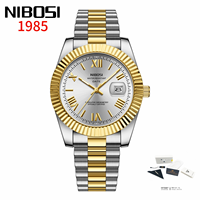 Montre à quartz pour homme NIBOSI 2678, marque de luxe, étanche, lumineuse, date, acier inoxydable, montre sport pour homme, Reloj Hombre