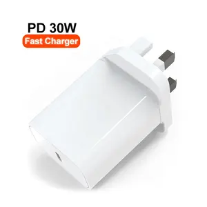 Top Selling Products 2023 PD30W UK Plug Type C Charger Phone Charger For IPTablet Usb Wall Charger Universal 30W