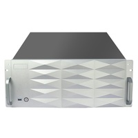 Boîtier de serveur informatique ATX en aluminium, châssis 4U, profondeur courte de 400 mm, sept emplacements complets de haute qualité