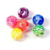 Mini balle rebondissante de 32 mm / Balle rebondissante tourbillonnante de 32 mm, jouet en caoutchouc souple coloré de haute qualité pour les fêtes d'enfants, pour distributeur automatique