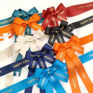 Christmas Polyester Satin Grosgrain Floral <strong>Pull</strong> <strong>Bow</strong> Eco-Friendly Gift Wrapping Decoration Accessories GIFT <strong>BOWS</strong> PRE-TIED <strong>BOWS</strong> - Product Image 3