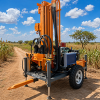 Machine de forage de puits d'eau portable haute efficacité, profondeur 300 m