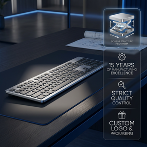 คีย์บอร์ดไร้สายแบบ Dual Mode จากจีน คีย์บอร์ดไร้สายขนาดเล็ก 2.4 GHz สำหรับแท็บเล็ต13 - Product Image 6