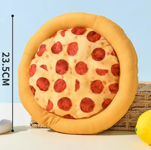 Jouet à mâcher interactif en peluche en forme de pizza pour animaux de compagnie, écologique, avec sons, pour le nettoyage des dents, vente en gros - Product Image 6