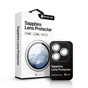 Protecteur d'objectif de caméra en verre saphir BANGLASS GIA pour téléphones mobiles apple iPhone 14 plus pour ip14 avec film AR à applicateur facile