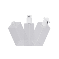 Botella Transparente PETG Cuadrada Vacía Choebe de 333 ml con Bomba, Envase Cosmético para Acondicionador y Crema Hidratante Corporal de Marca Privada