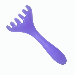 Gua sha tool spa tool purple resin massager massage tool back - Product Image 3