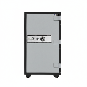 Meuble de bureau à double sécurité en acier ignifuge et serrure électronique numérique/à clé pour un espace de travail sécurisé - Product Image 1