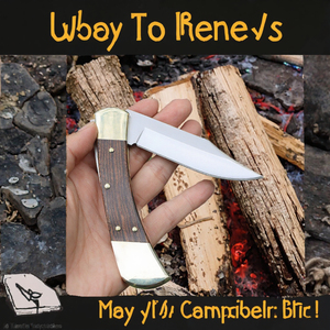 มีดพับ Apex blades international สำหรับตั้งแคมป์และทำกิจกรรมกลางแจ้ง ด้ามไม้ ใบมีดสแตนเลส 5cr15mov EDC - Product Image 3