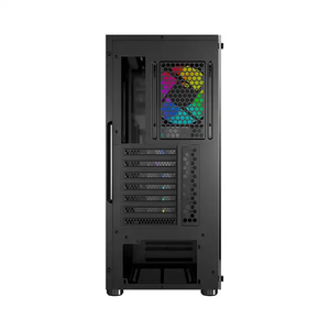 Boîtier d'ordinateur de jeu <span class=keywords><strong>MSI</strong></span> <span class=keywords><strong>MAG</strong></span> VAMPIRIC 010 Mid Tower noir avec 1 ventilateur ARGB de 120 mm Mystic Light Sync - Product Image 3