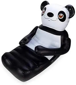 Panda Beer Oversized Float Opblaasbare Lounge Met Bekerhouder Voor Zwembad Of Lake