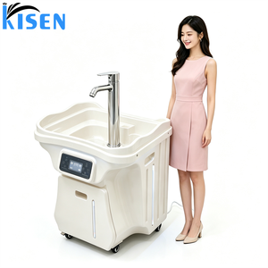 New Arrival Electric Mobile Automatic <b>Portable</b> Shampoo Basin Sink Washing Hand Station With Hot Water Bowl No Plumbing for Salon - Product Image 3
