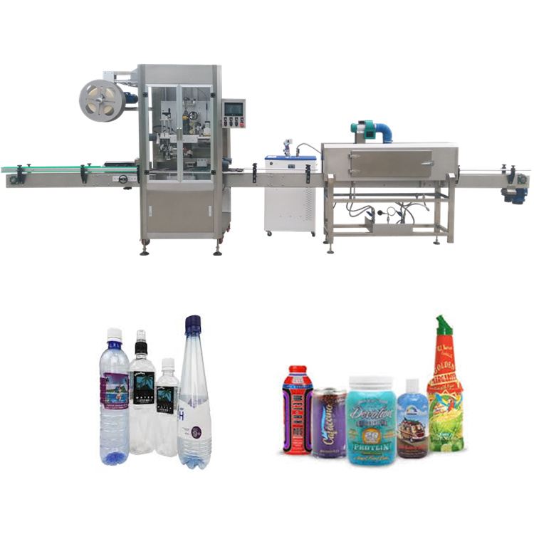 JB-TB200 Automatic round flat plastic bottle labeller shrink labeling machine for irregular shaped bottles
