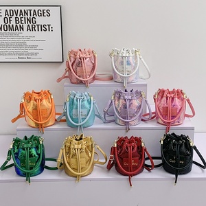 2025 Trendy New Design Custom Logo Cute Purse Ladies Shoulder Crossbody <strong>Sequined</strong> Bling Purse Small <strong>Handbags</strong> Women's Bucket Bags - Product Image 1