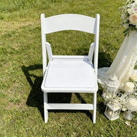Chaise en résine pliable et empilable moderne pour jardin, fête, usage commercial, mariage, salle à manger, chaise en résine de mariage Bjflamingo