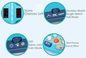 Crazy multifunción whack-a-mole juego martillo juguetes conteo puntuación 2 jugadores modo de batalla juguetes interactivos con música ligera para niños - Product Image 6