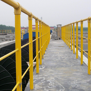 รั้ว FRP ขายตรงจากโรงงาน รั้วทรงกลมอุตสาหกรรม รั้ว FRP แบบยืดหดได้ ราวกั้นป้องกัน - Product Image 1