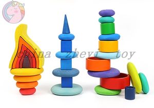 Vendita diretta in fabbrica giocattoli per bambini pietre di legno giocattoli giochi all'ingrosso personalizzati ragazzi ragazze puzzle blocchi per bambini giocattoli in cina - Product Image 3