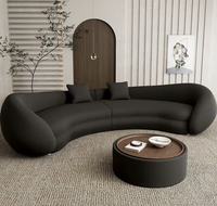 Ensemble de canapés de luxe personnalisés en bambou écologique pour salon moderne avec design de tête de lit