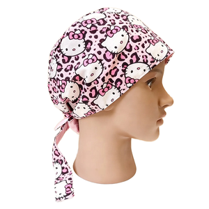 Gorros Quirúrgicos para Mujer con Diseño de Gatito, Logotipo Personalizado, Detección de Agujas, Uso Hospitalario, Tejido de Algodón - Product Image 1