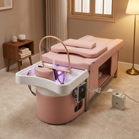 Fauteuil de lavage Kisen pour salon, fauteuil de massage, lit de spa capillaire, mobilier de salon de coiffure, lit de lavage de cheveux, table de massage personnalisée, nécessite une installation de plomberie