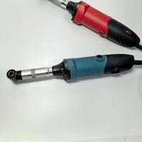 Meuleuse d'angle électrique portative 90 mm 680W à 6 vitesses réglables avec moteur à balais pour la découpe, le polissage, la gravure et le moulage de carreaux
