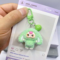 Llavero de Muñeca Adorable, Mini Muñecas de Resina Flocada, Adornos de Caja Sorpresa, Decoración de Escritorio Favorita de Estudiantes a la Moda, Pequeños Adornos