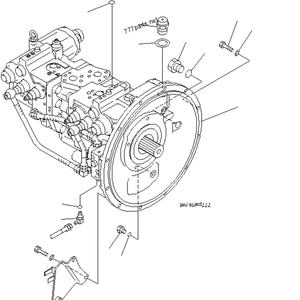 Pompe hydraulique HPV95 708-2L-00171 708-2L-00170 708-2L-00074 pour Komatsu PC200 PC200-6 Pièces détachées d'excavatrice - Product Image 2