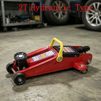 Cric hydraulique horizontal multifonctionnel en acier AUTO, 2 tonnes, certifié CE, avec soupape de surcharge intégrée, pour voitures/SUV/camions