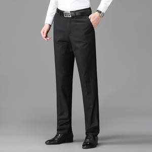 Fornitura diretta in fabbrica di <span class=keywords><strong>pantaloni</strong></span> da uomo classici da uomo in abiti elastici di grandi dimensioni personalizzati per matrimoni o occasioni di lavoro - Product Image 5