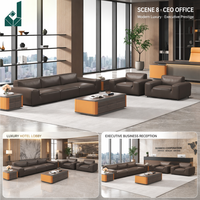 Canapé de salon haut de gamme, canapé en cuir moderne, ensemble de canapés modulaires sectionnels pour grand salon, meubles de salon