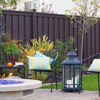 HIMOWAY Panneau de clôture vertical en aluminium de style moderne pour jardin extérieur résidentiel, treillis et portails