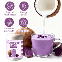 Mélange de Latte au Thé Violet Super Alimentaire Naturel Marque Blanche – Poudre de Latte Ube Coco