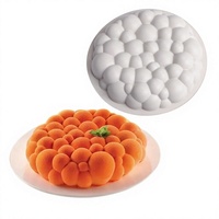 Moule en silicone créatif en forme de cercle pour gâteau mousse, style français, pour pâtisserie DIY, compatible four, pour usage en cuisine