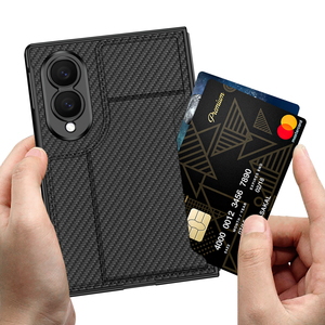 เคสโทรศัพท์สำหรับ Samsung zFold 8 พร้อมช่องใส่บัตร ดีไซน์บางเฉียบ ป้องกันการตกกระแทก  วัสดุหนัง - Product Image 1