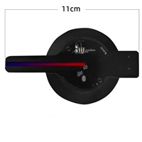Ventilateur projecteur holographique 3D 11CM pour affichage publicitaire extérieur, bibliothèque vidéo Rem 700, 48 LED, compatible APP et WIFI pour les campagnes