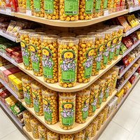 Popcorn sucré sans graisses trans en marque blanche OEM, en sachet avec sucre 120g, emballage personnalisé pour les marques de détail mondiales