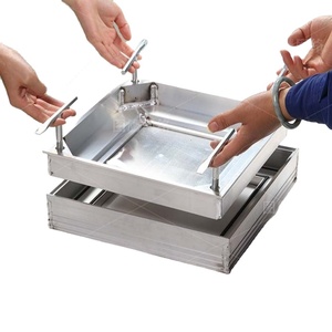 Tùy chỉnh nodular nhôm đôi kín nước mưa thông tin liên lạc thông tư vuông <span class=keywords><strong>manhole</strong></span> bìa cao su niêm phong cho bán - Product Image 3