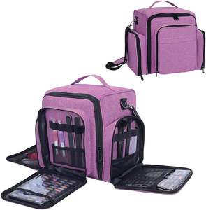 Sac à dos organisateur de vernis à ongles gratuit avec capacité de 80 flacons, double couche, grand organisateur de vernis à ongles - Product Image 4