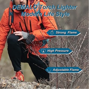 Wholesale Fren Brand Windproof Waterproof Lighter CUSTOM LOGO Adjustable Gas Refillable <strong>Table</strong> <strong>Torch</strong> Lighter